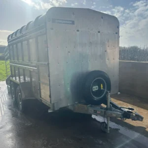 Used Indespension 12' Cattle Trailer & Dividing Gate