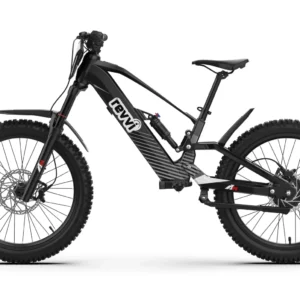 Revvi 24 inch electric bike in black, supplied fully built and PDI checked by Adam Jackson Ltd